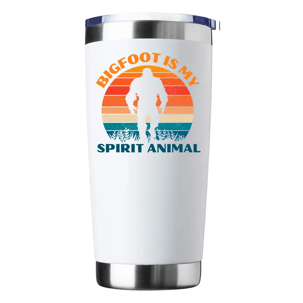 Bigfoot Is My Spirit Animal 20oz Insulated Vacuum Sealed Tumbler