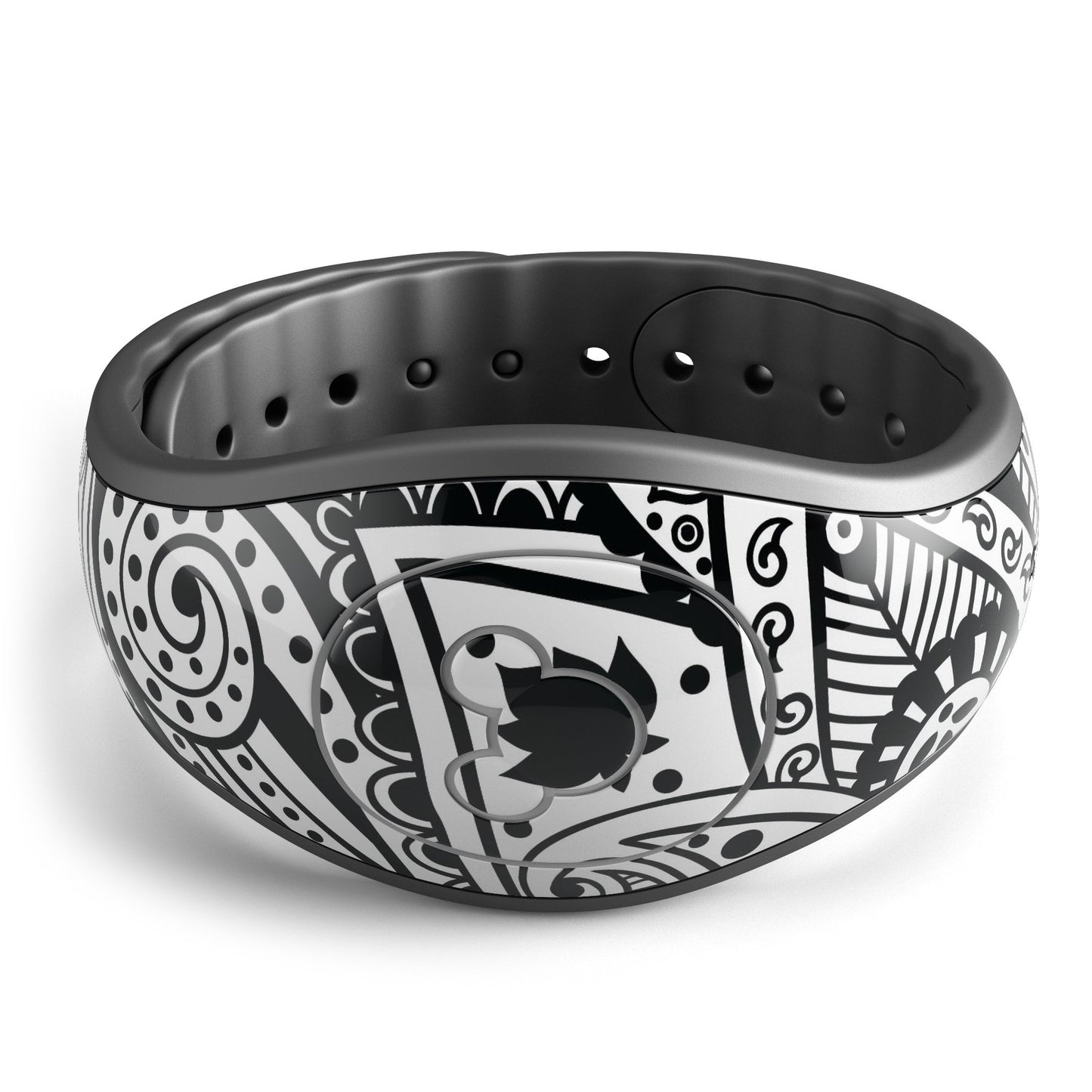 Black and White Aztec Paisley - Decal Skin Wrap Kit for the Disney