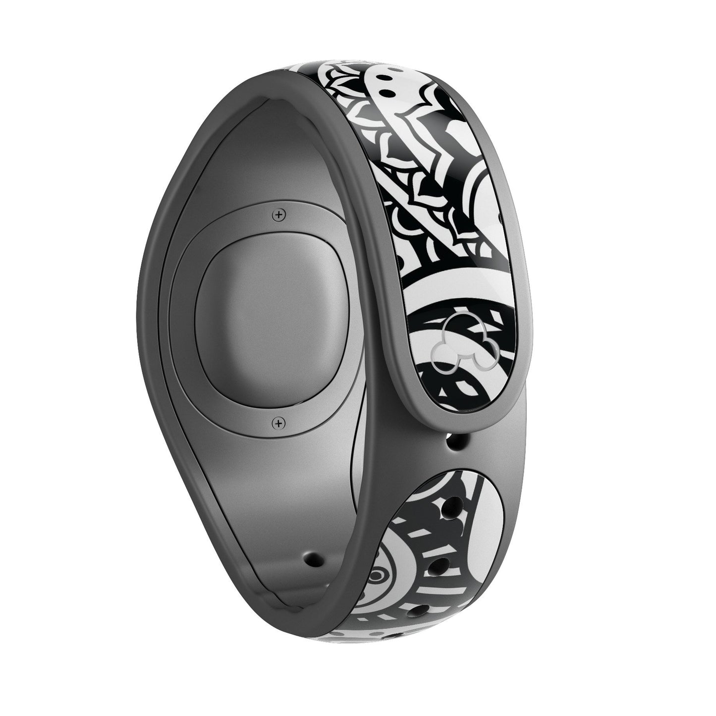 Black and White Aztec Paisley - Decal Skin Wrap Kit for the Disney
