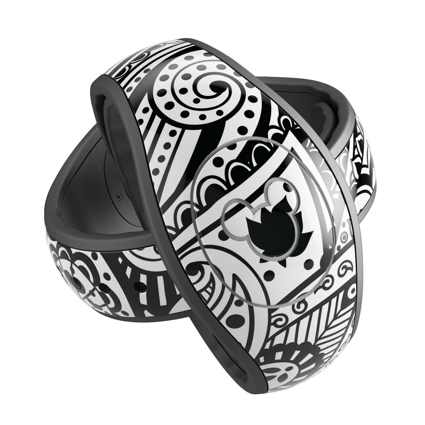 Black and White Aztec Paisley - Decal Skin Wrap Kit for the Disney