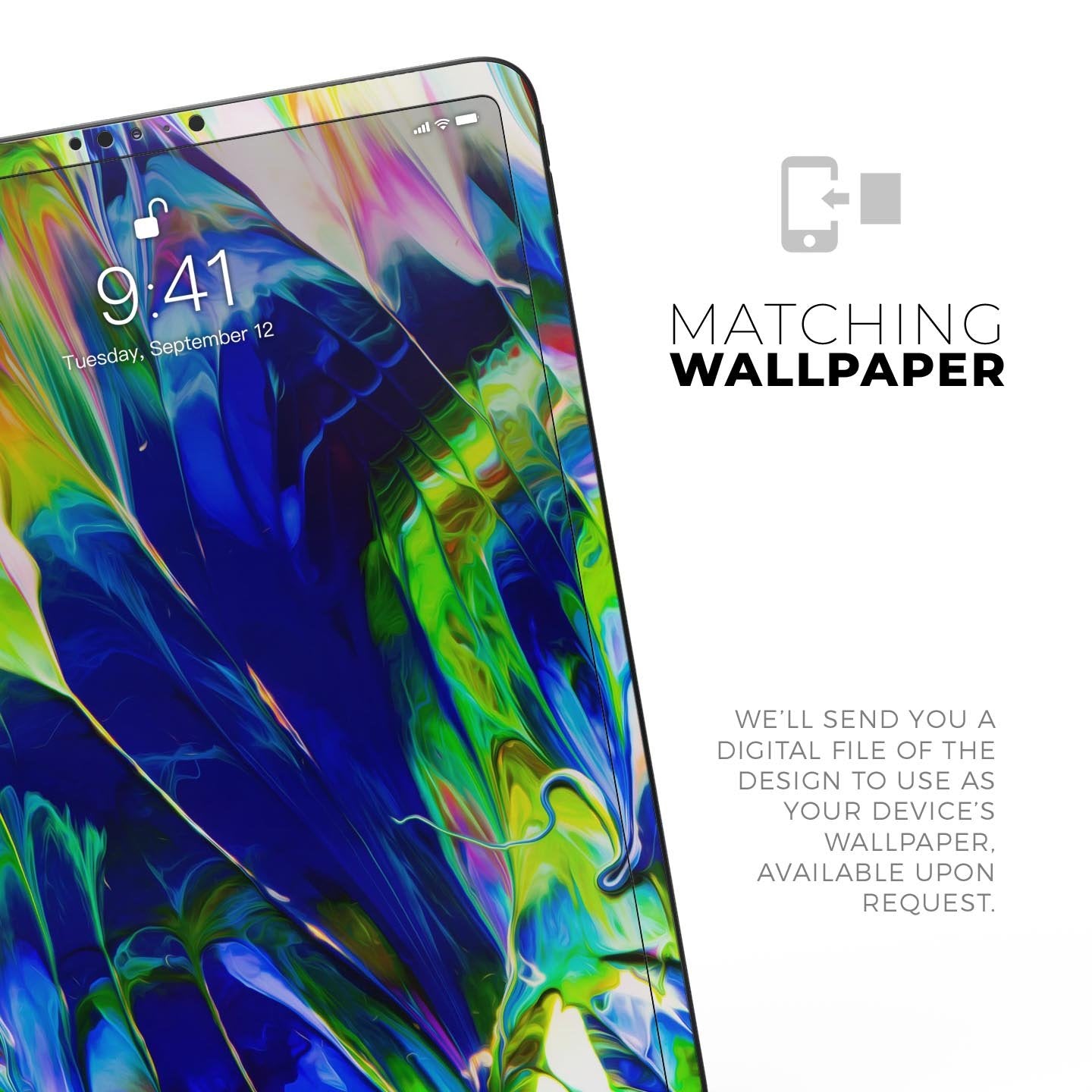 Blurred Abstract Flow V6 - Full Body Skin Decal for the Apple iPad Pro