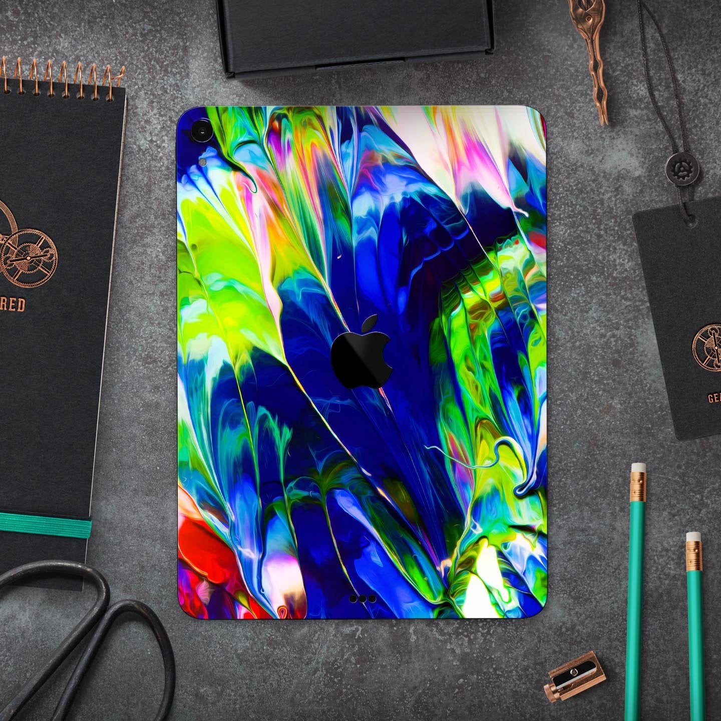 Blurred Abstract Flow V6 - Full Body Skin Decal for the Apple iPad Pro