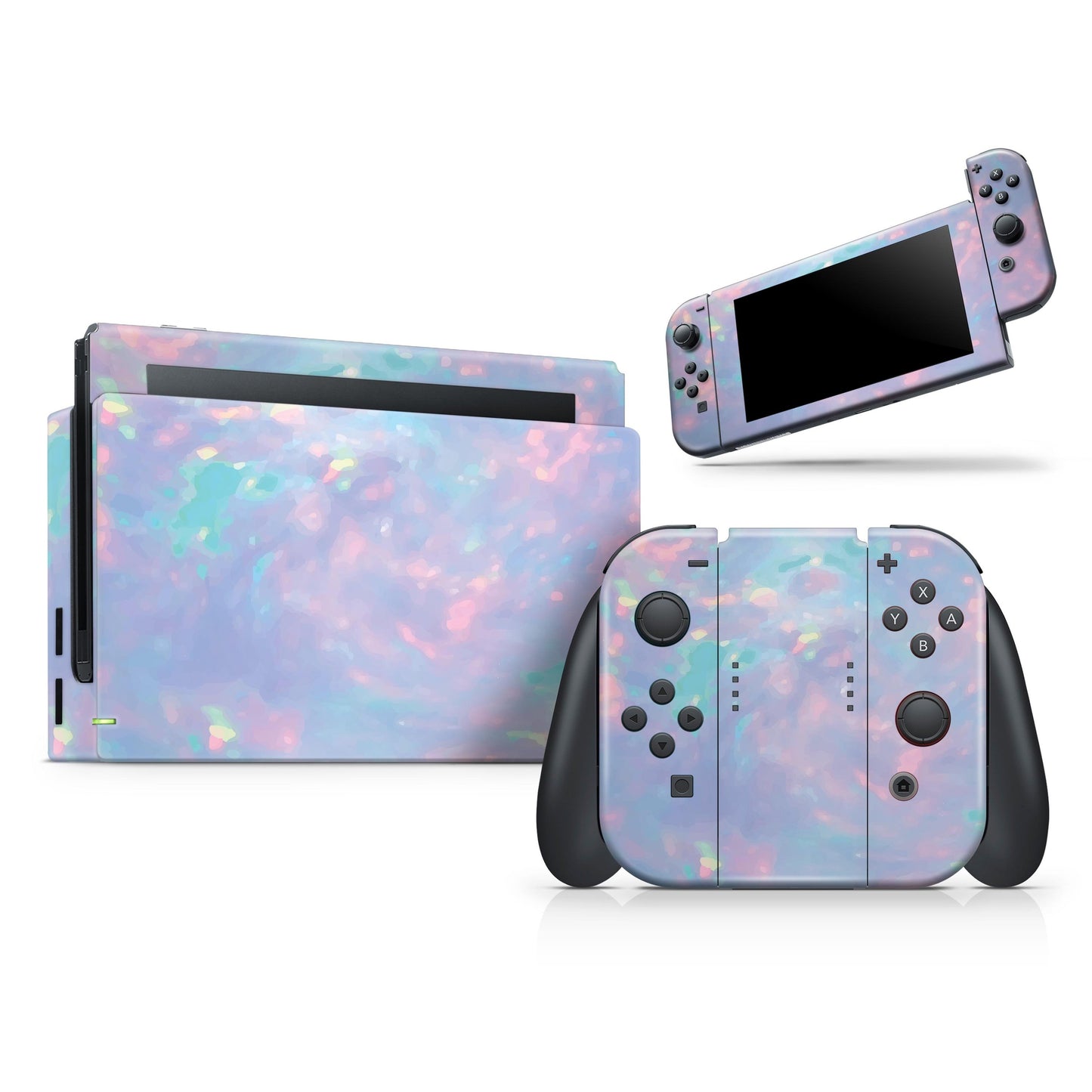 Blurry Opal Gemstone - Vinyl Skin Wrap for Nintendo Switch 2, OLED,