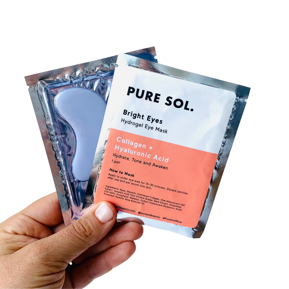 PURE SOL. Beauty - Bright Eyes Collagen Single Eye Mask - 6 Single