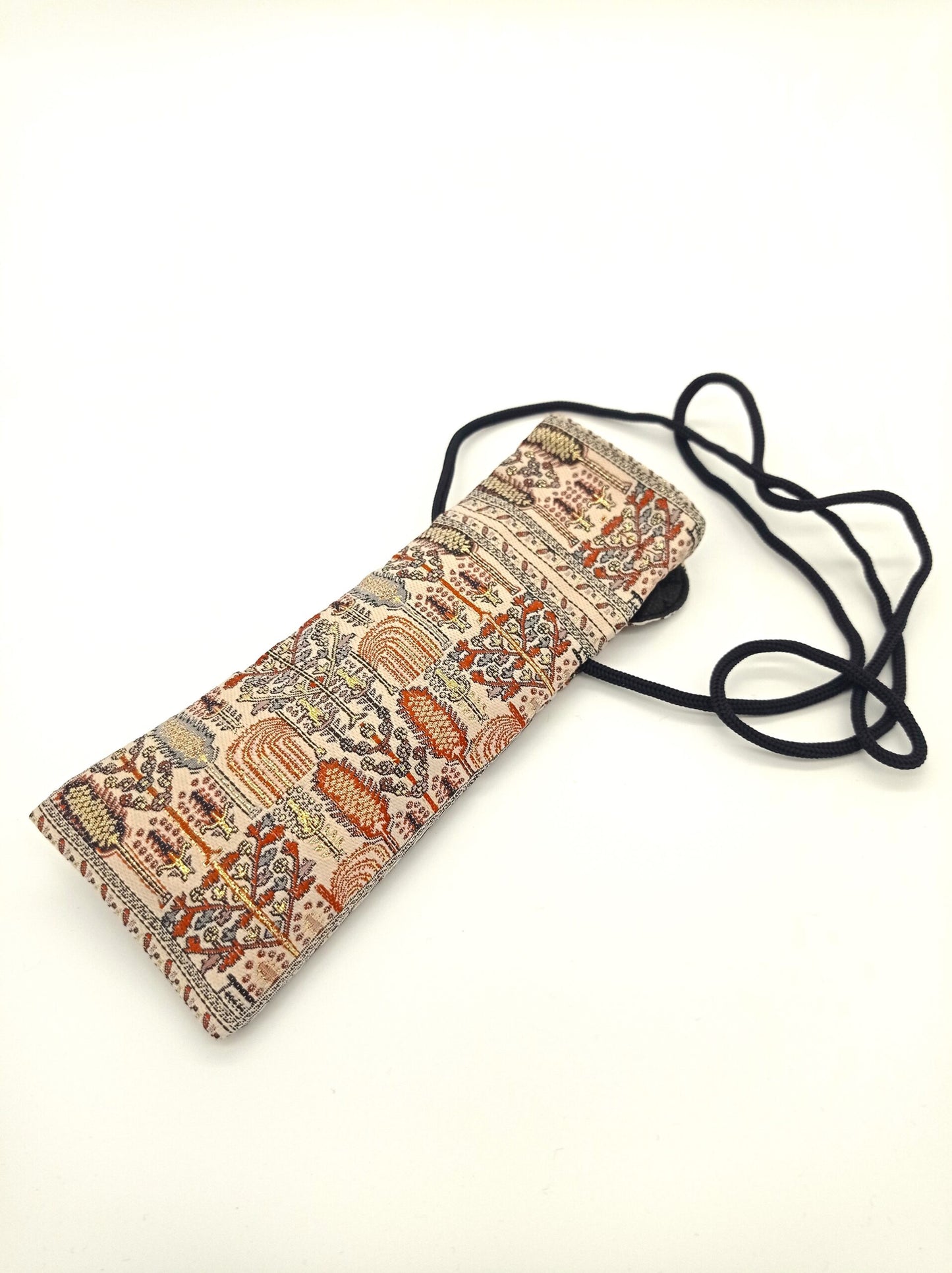 Handmade oriental pattern colorful glasses case