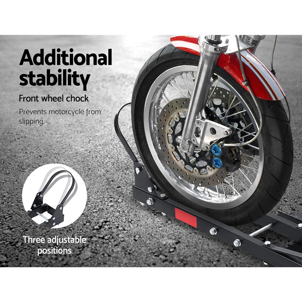 Giantz Motorcycle Motorbike Carrier Rack Ramp 2"Towbar Adjustable