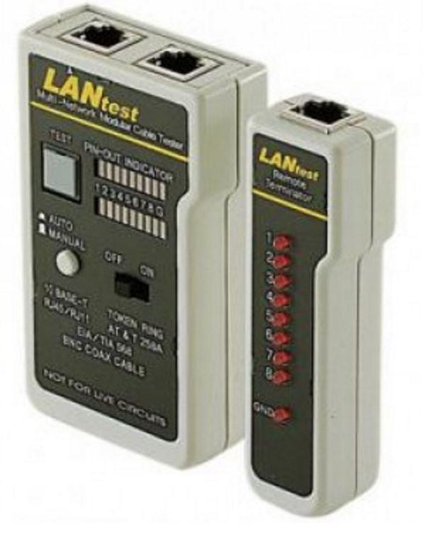 ASTROTEK RJ45 RJ11 Coaxial Network Ethernet LAN Phone Cable Tester