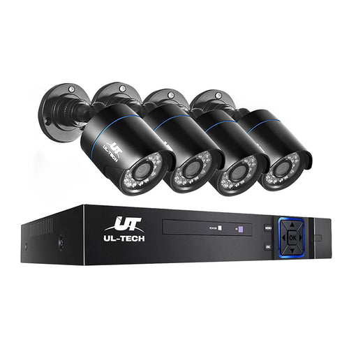 UL-TECH 1080P Security Camera System 4CH DVR with 4 CCTV Bullet