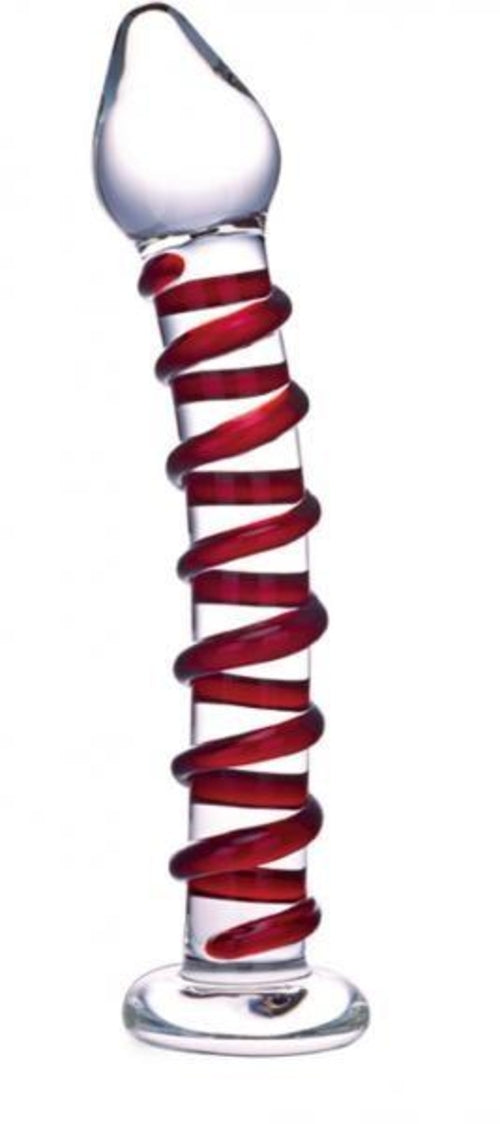 Glas Mr Swirly Glass Dildo 8"