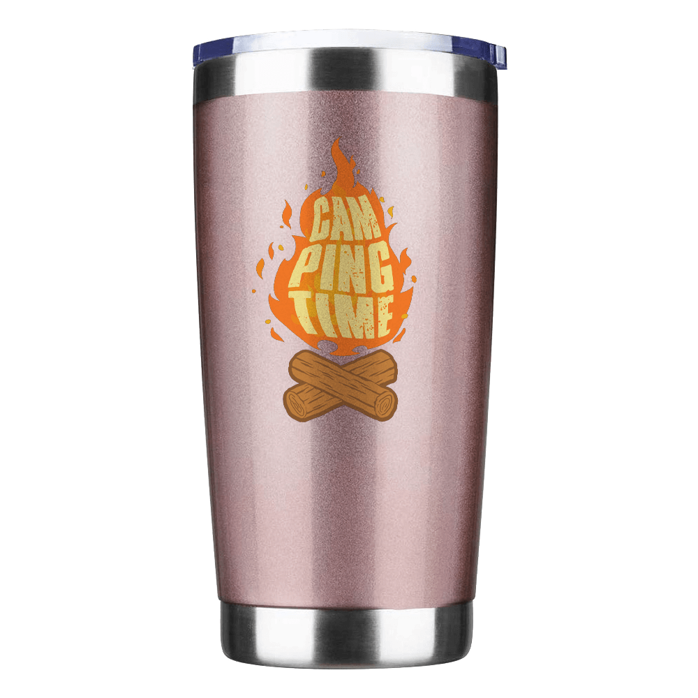 Camping Time 20oz Insulated Vacuum Sealed Tumbler