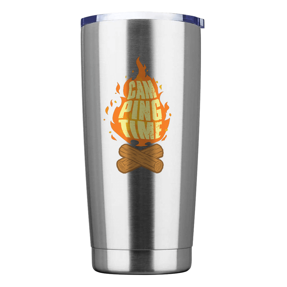 Camping Time 20oz Insulated Vacuum Sealed Tumbler