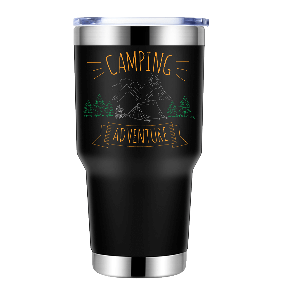 Camping Adventure 30oz Insulated Vacuum Sealed Tumbler