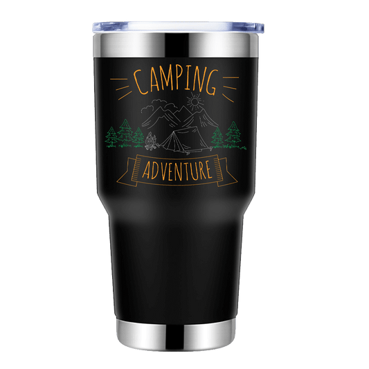 Camping Adventure 30oz Insulated Vacuum Sealed Tumbler