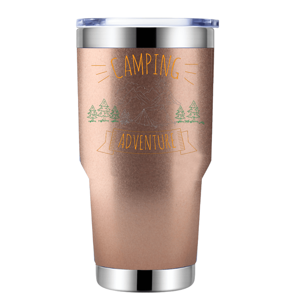 Camping Adventure 30oz Insulated Vacuum Sealed Tumbler