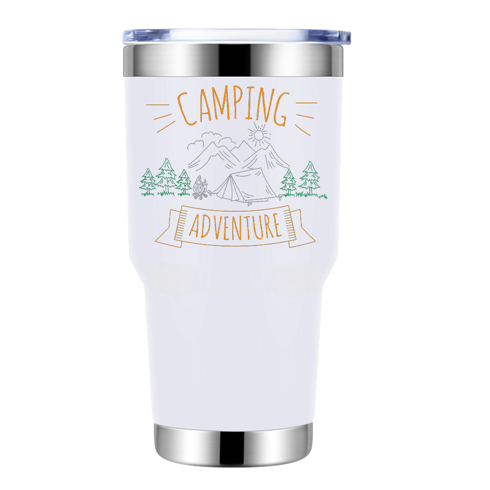Camping Adventure 30oz Insulated Vacuum Sealed Tumbler
