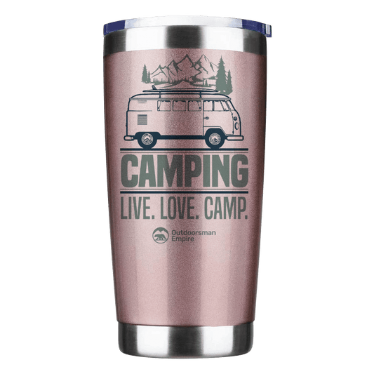 Camping Live Love Camp 20oz Insulated Vacuum Sealed Tumbler