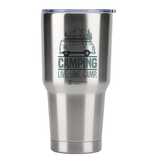 Camping Live Love Camp 30oz Insulated Vacuum Sealed Tumbler