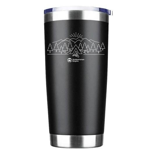 Camping Triangles 20oz Insulated Vacuum Sealed Tumbler