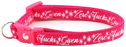 Zero Fucks Given Breakaway Cat Collar