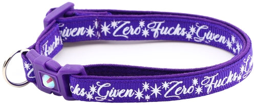 Zero Fucks Given Breakaway Cat Collar