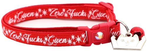 Zero Fucks Given Breakaway Cat Collar