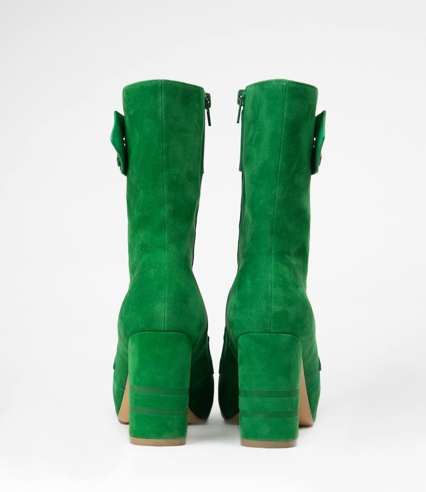 Michaela V Marta Green Suede Knee-High Boots