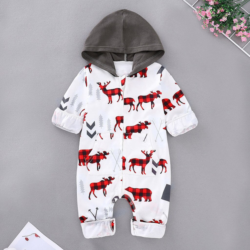Christmas Clothes Newborn Infant Winter Jumpsuit