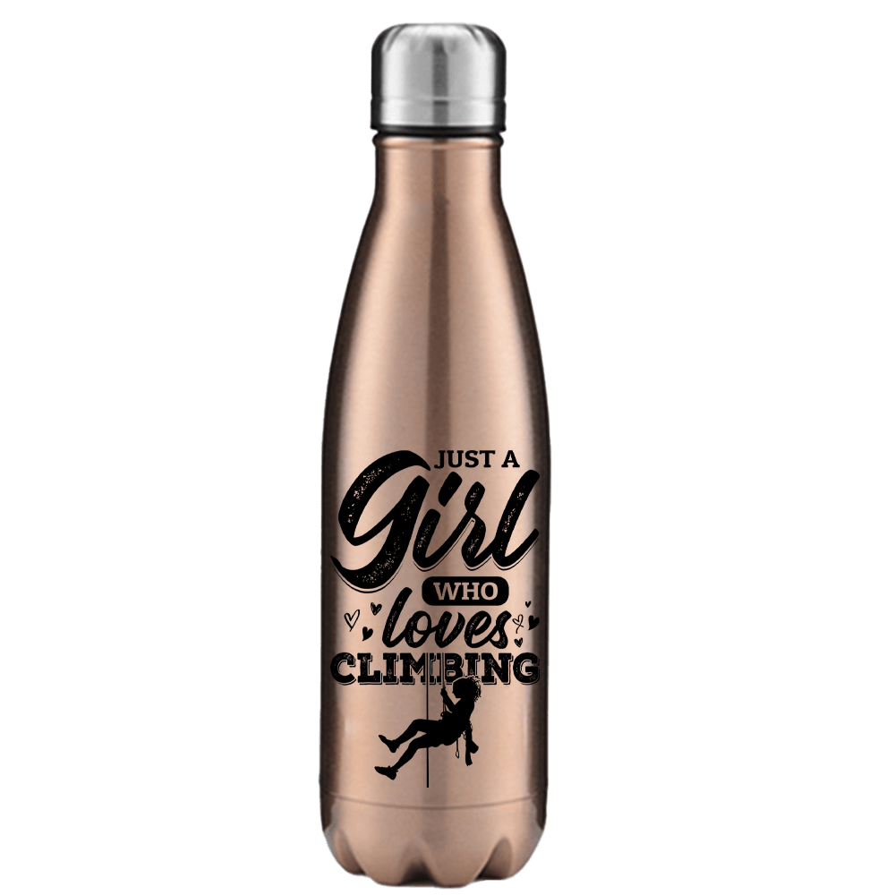 Climbing Just A Girl Who Loves Climbing 17oz Stainless Water Bottle