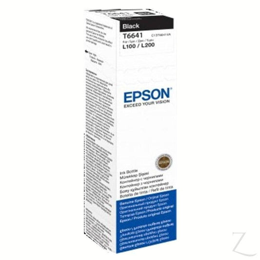 Epson T6641 Black Ink Bottle 70ml EcoTank