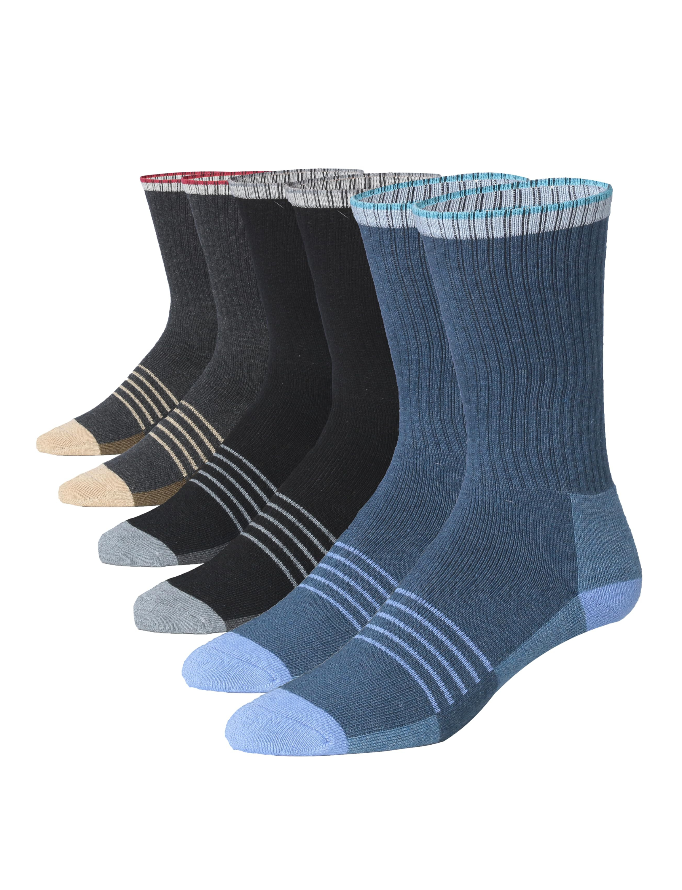 Wool Blend Minimalism Square Shapes Dress Socks - 3 Pairs
