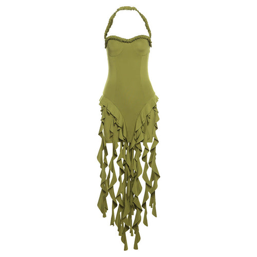 Egyptian Sexy Halter Neck : Slim Dress