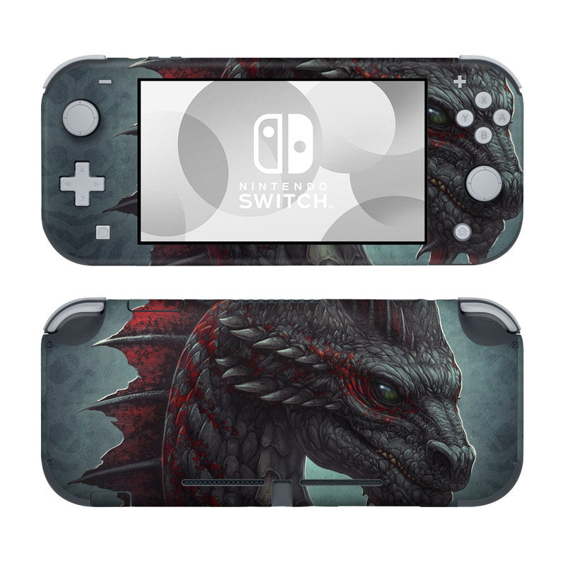 DecalGirl NSL-BLKDRAGON Nintendo Switch Lite Skin - Black Dragon