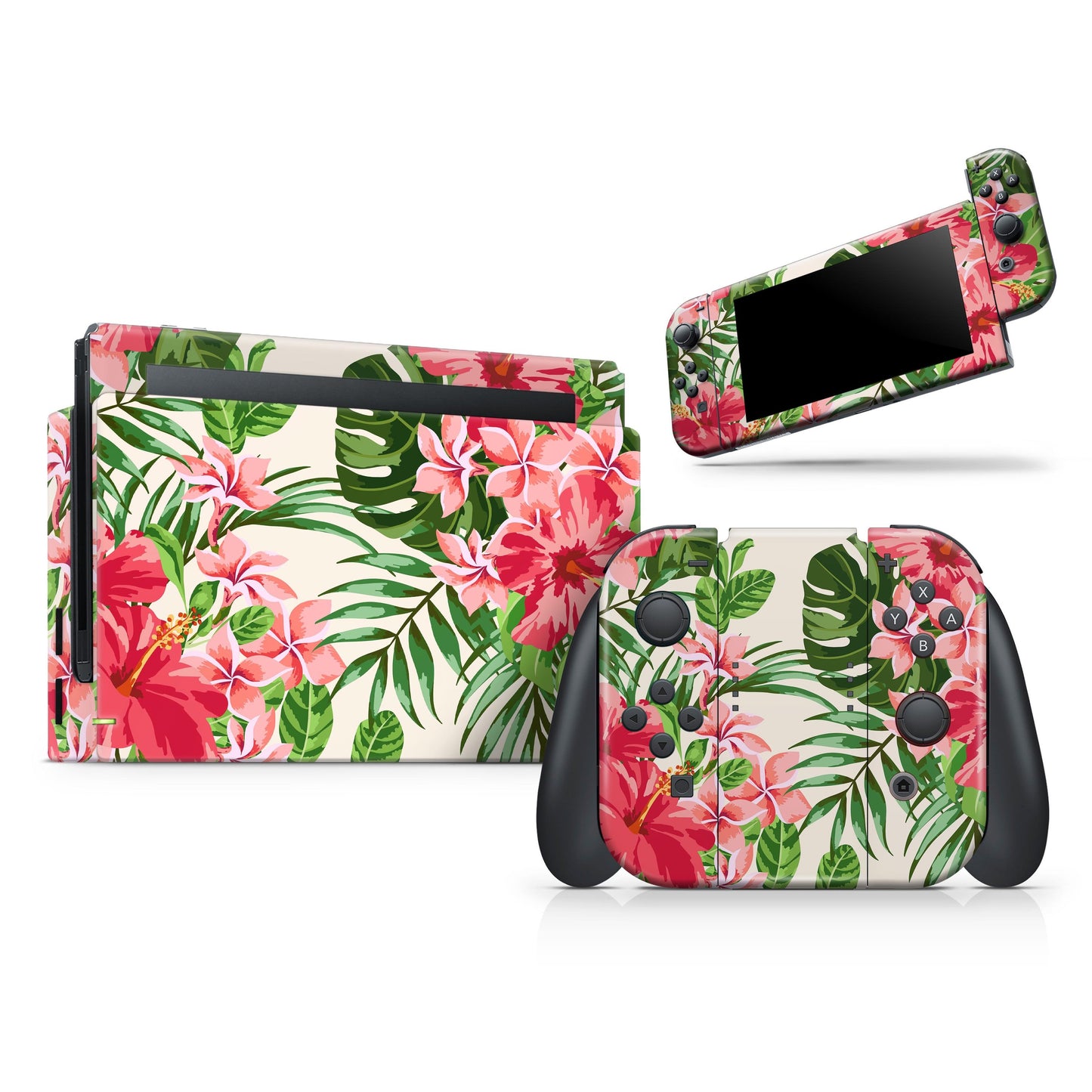Dreamy Subtle Floral V1 - Vinyl Skin Wrap for Nintendo Switch 2, OLED,