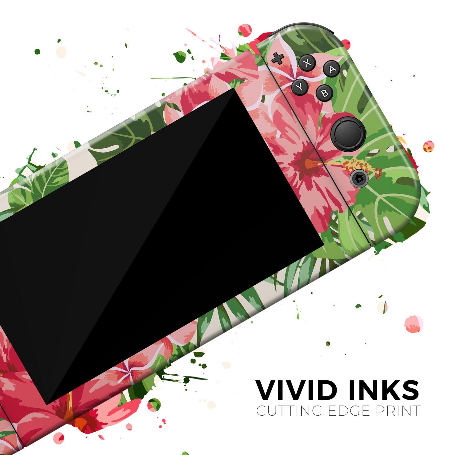 Dreamy Subtle Floral V1 - Vinyl Skin Wrap for Nintendo Switch 2, OLED,
