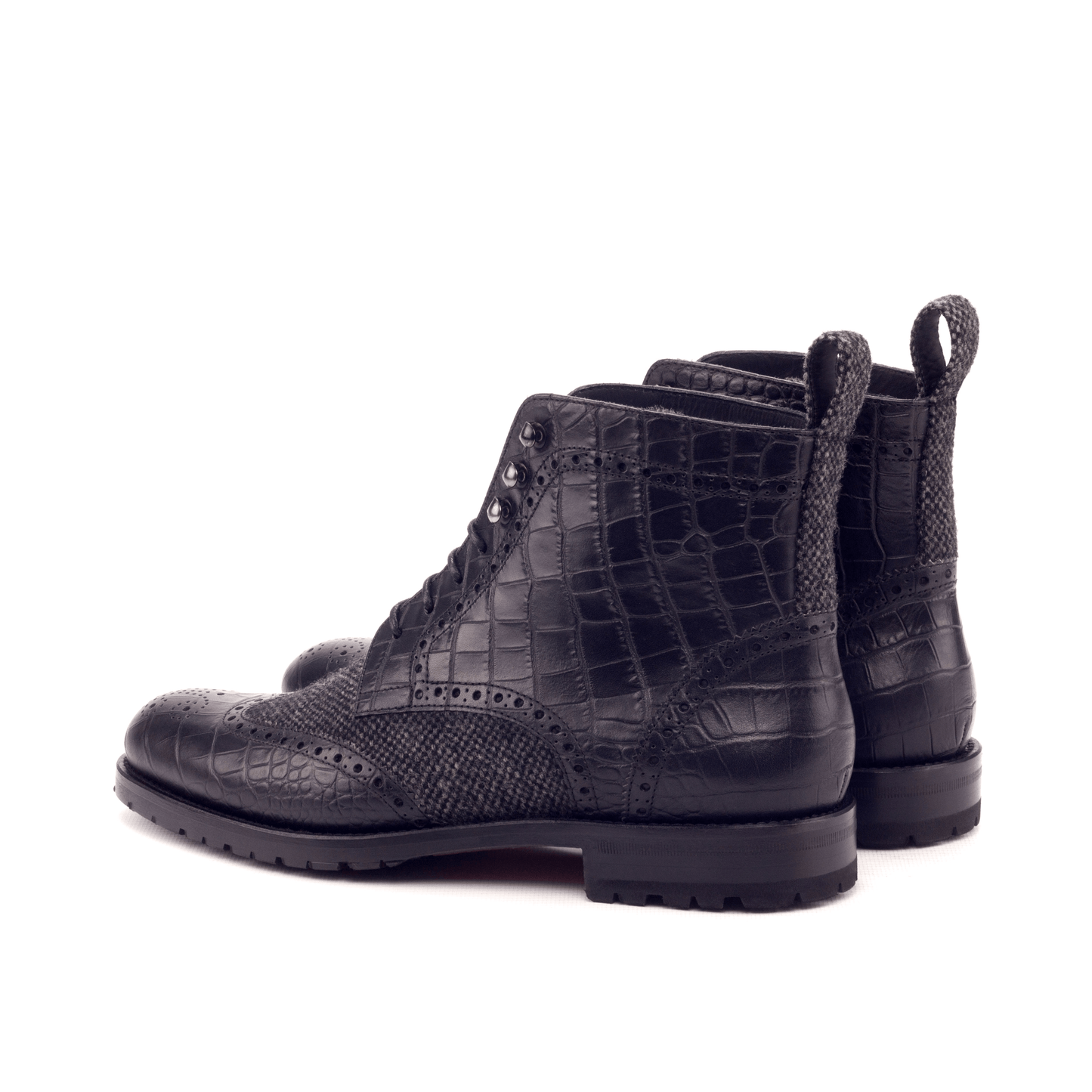 Claudia Ladies Military Brogue Boots II