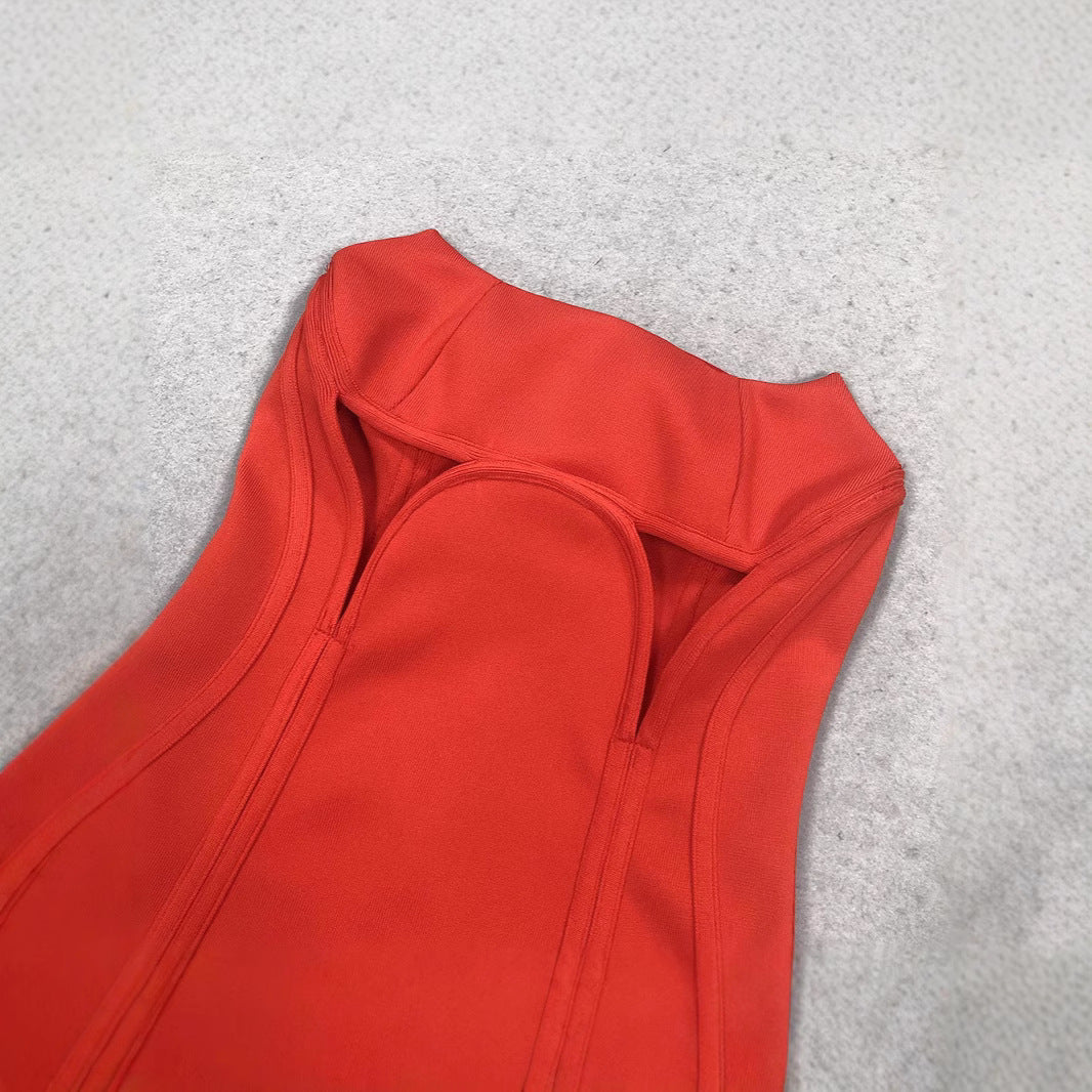 European Elegant Strapless :Sexy Long Dress