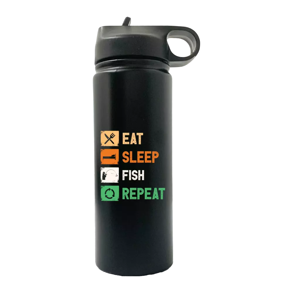 Eat Sleep Fishing Repeat 20oz Sport Bottle