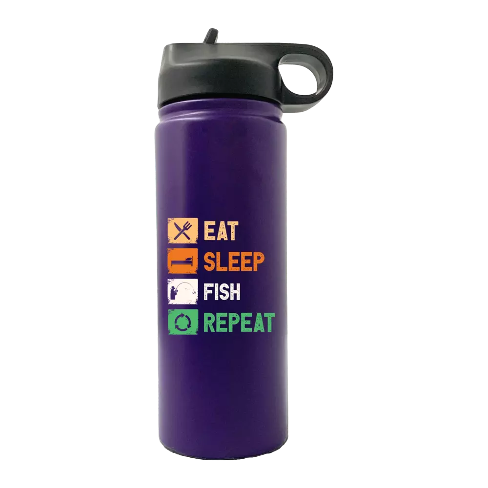 Eat Sleep Fishing Repeat 20oz Sport Bottle