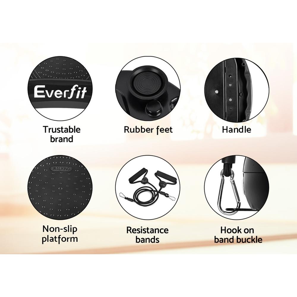 Everfit Vibration Machine Platform Vibrator Resistance Rope Home