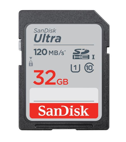 SANDISK 32GB Ultra SDHC SDXC UHS-I Memory Card 120MB/s Full HD Class