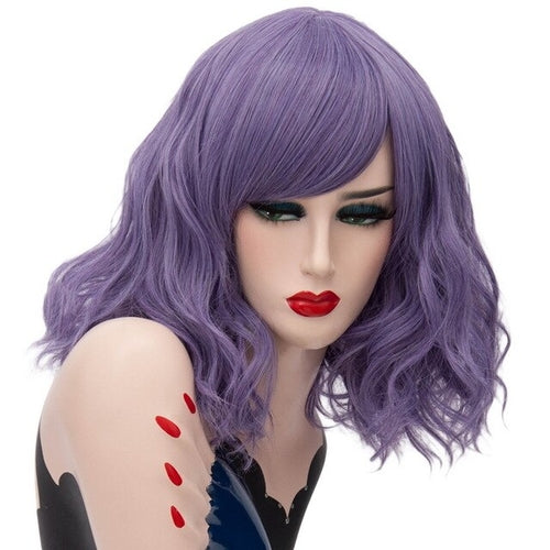 Fashion Sexy Harajuku Lolita Short Wavy Purple