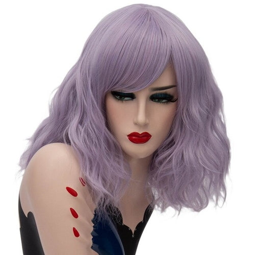 Fashion Sexy Harajuku Lolita Short Wavy Purple