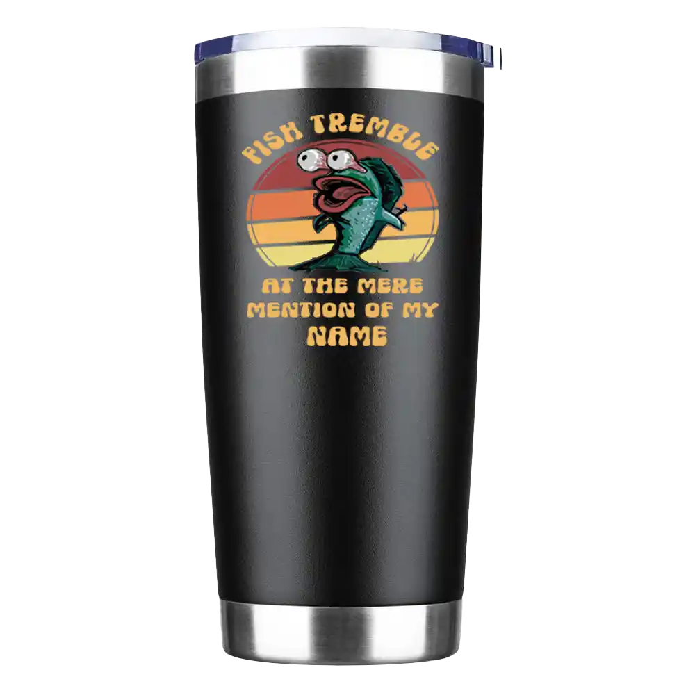 Fish Tremble 20oz Insulated Vacuum Sealed Tumbler