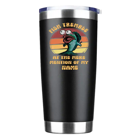 Fish Tremble 20oz Insulated Vacuum Sealed Tumbler