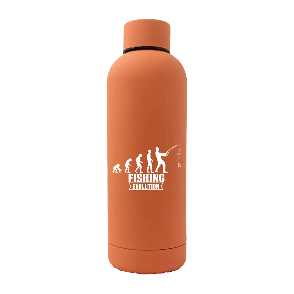 Fishing Evolution 17oz Stainless Rubberized Water Bottle