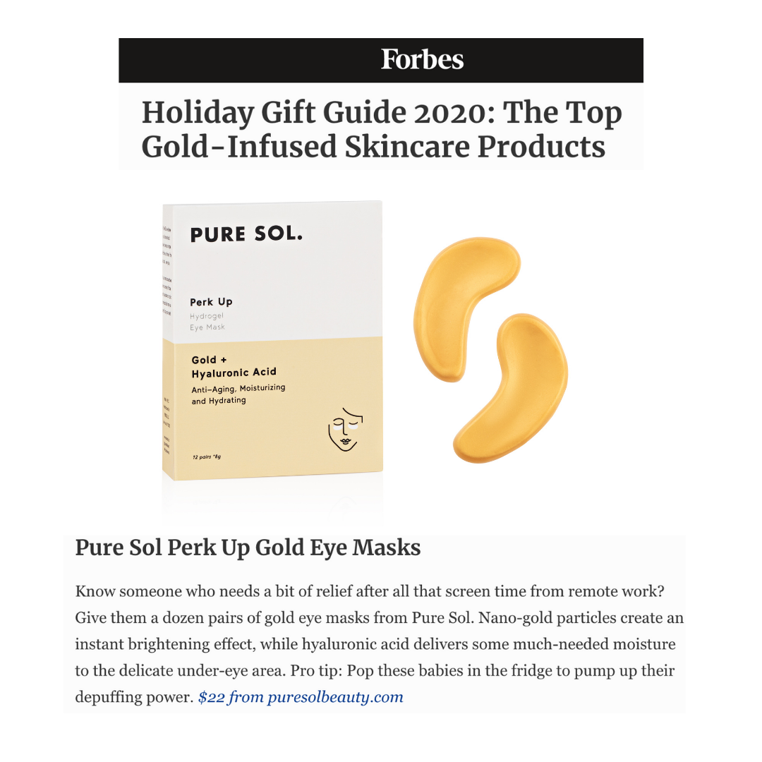 PURE SOL. Beauty Perk Up Gold Collagen Hydrogel Eye Mask