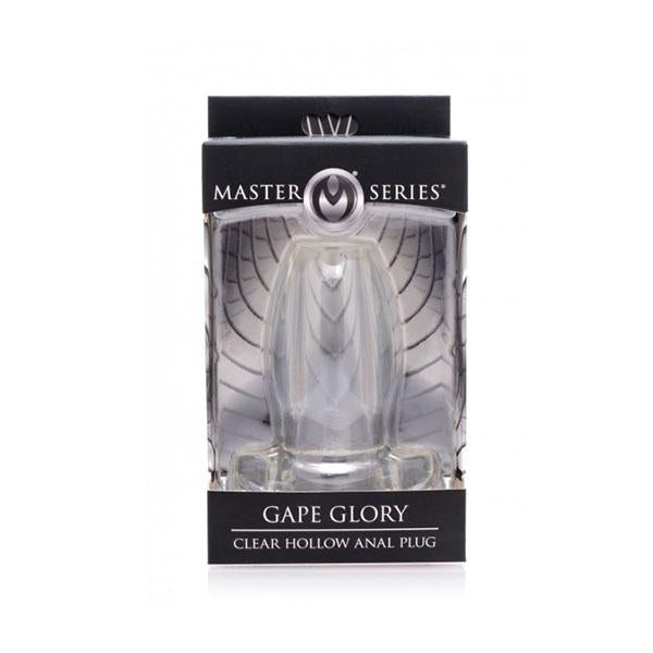 Gape Glory Clear Hollow Anal Plug Large