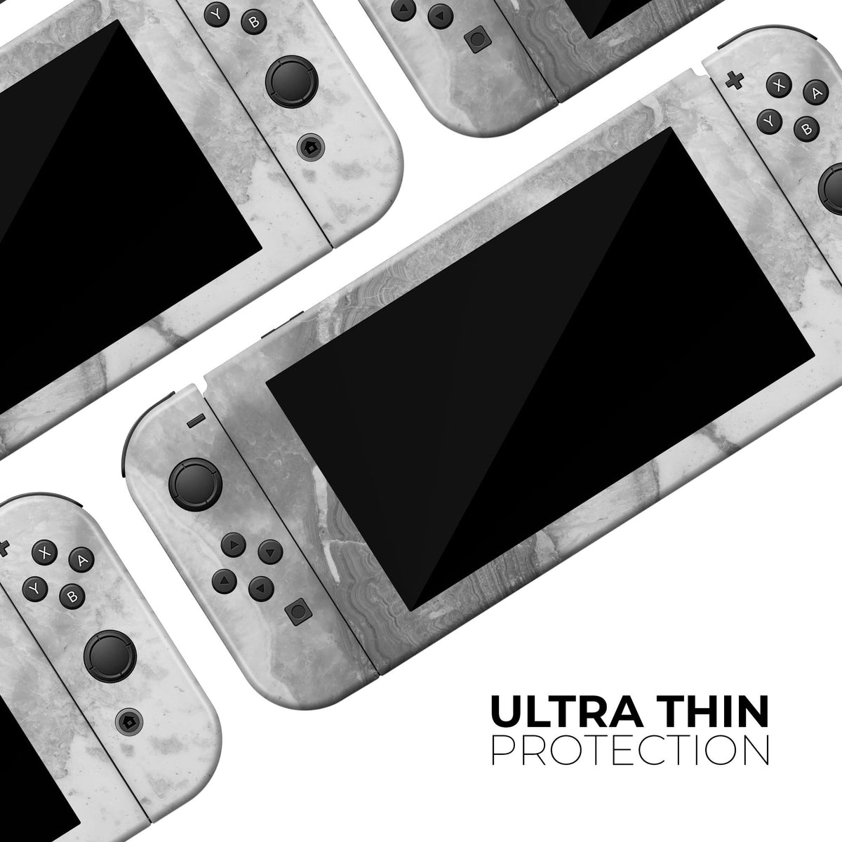 Gray Slate Marble V26 - Vinyl Skin Wrap for Nintendo Switch 2, OLED,