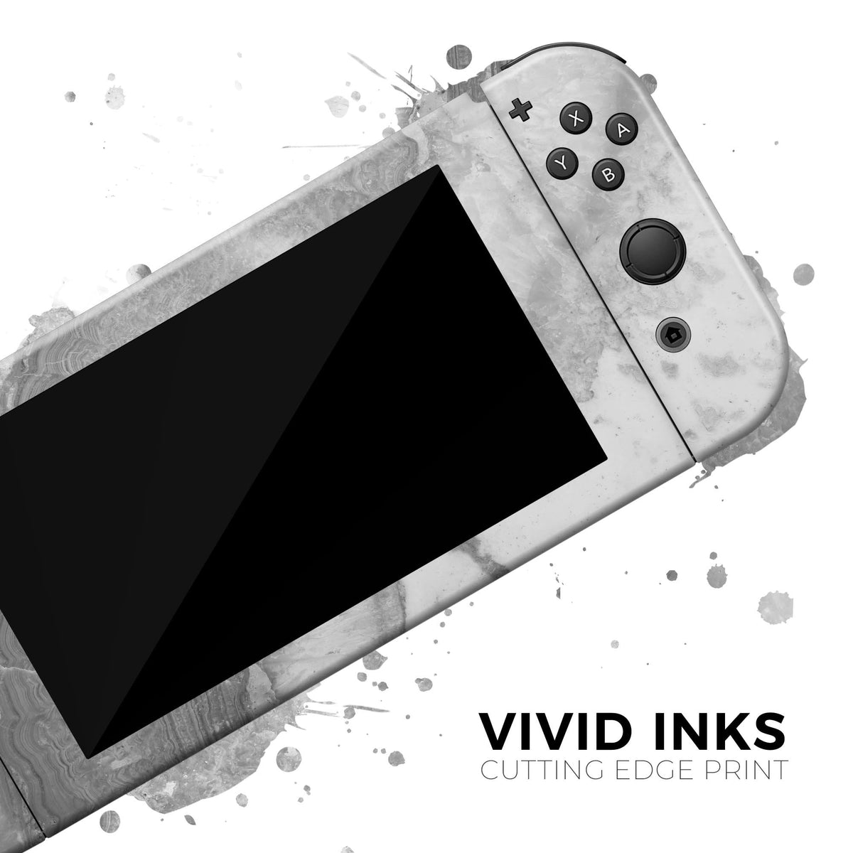 Gray Slate Marble V26 - Vinyl Skin Wrap for Nintendo Switch 2, OLED,