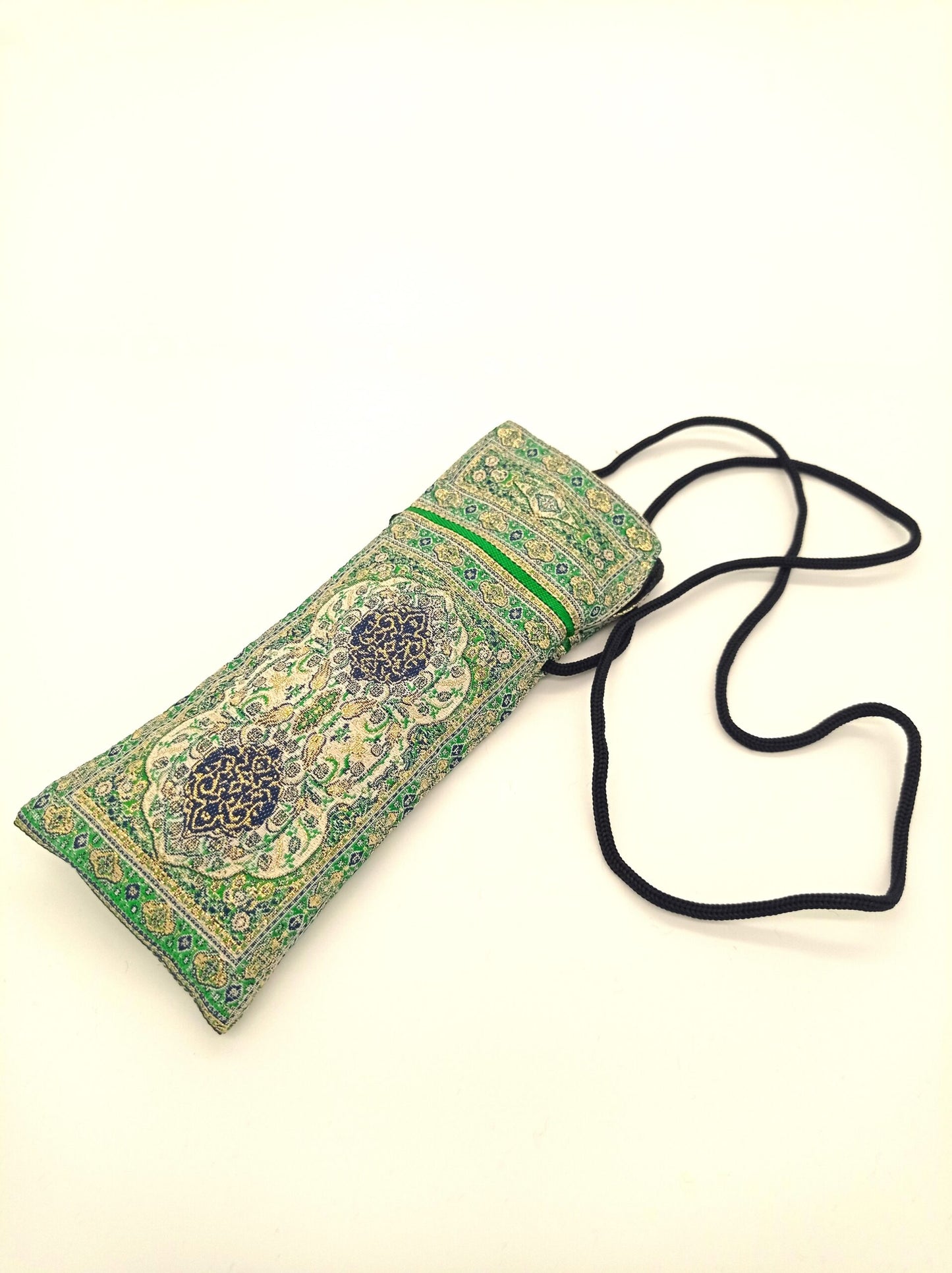 Handmade oriental pattern colorful glasses case